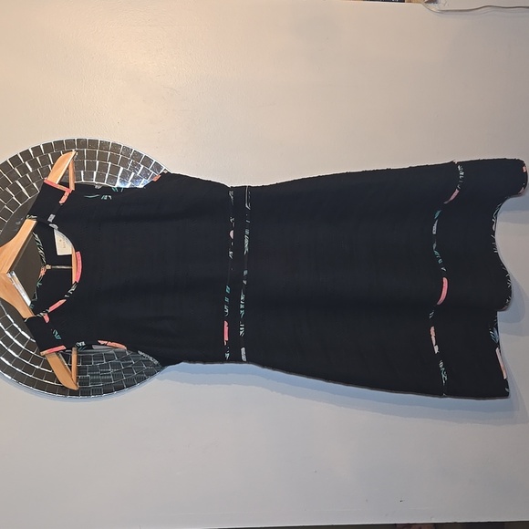 Kate Spade Cotton The Blossom Trimmed Tweed Lined Fit And Flare Mini Dress - Picture 3 of 14